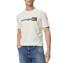TOMMY JEANS REG ENTRY DNA T-SHIRT ΜΠΛΟΥΖΑ ΑΝΔΡΙΚΗ ECRU