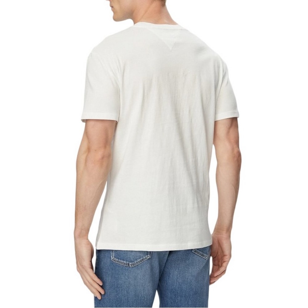 TOMMY JEANS REG ENTRY DNA T-SHIRT ΜΠΛΟΥΖΑ ΑΝΔΡΙΚΗ ECRU