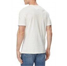 TOMMY JEANS REG ENTRY DNA T-SHIRT ΜΠΛΟΥΖΑ ΑΝΔΡΙΚΗ ECRU