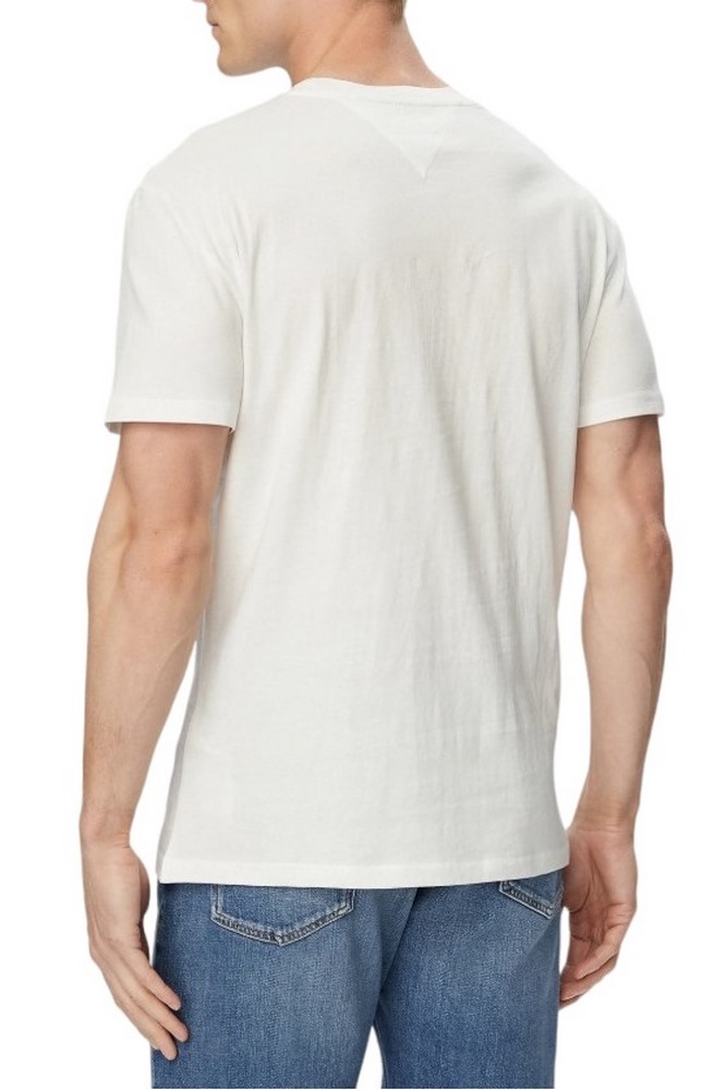 TOMMY JEANS REG ENTRY DNA T-SHIRT ΜΠΛΟΥΖΑ ΑΝΔΡΙΚΗ ECRU