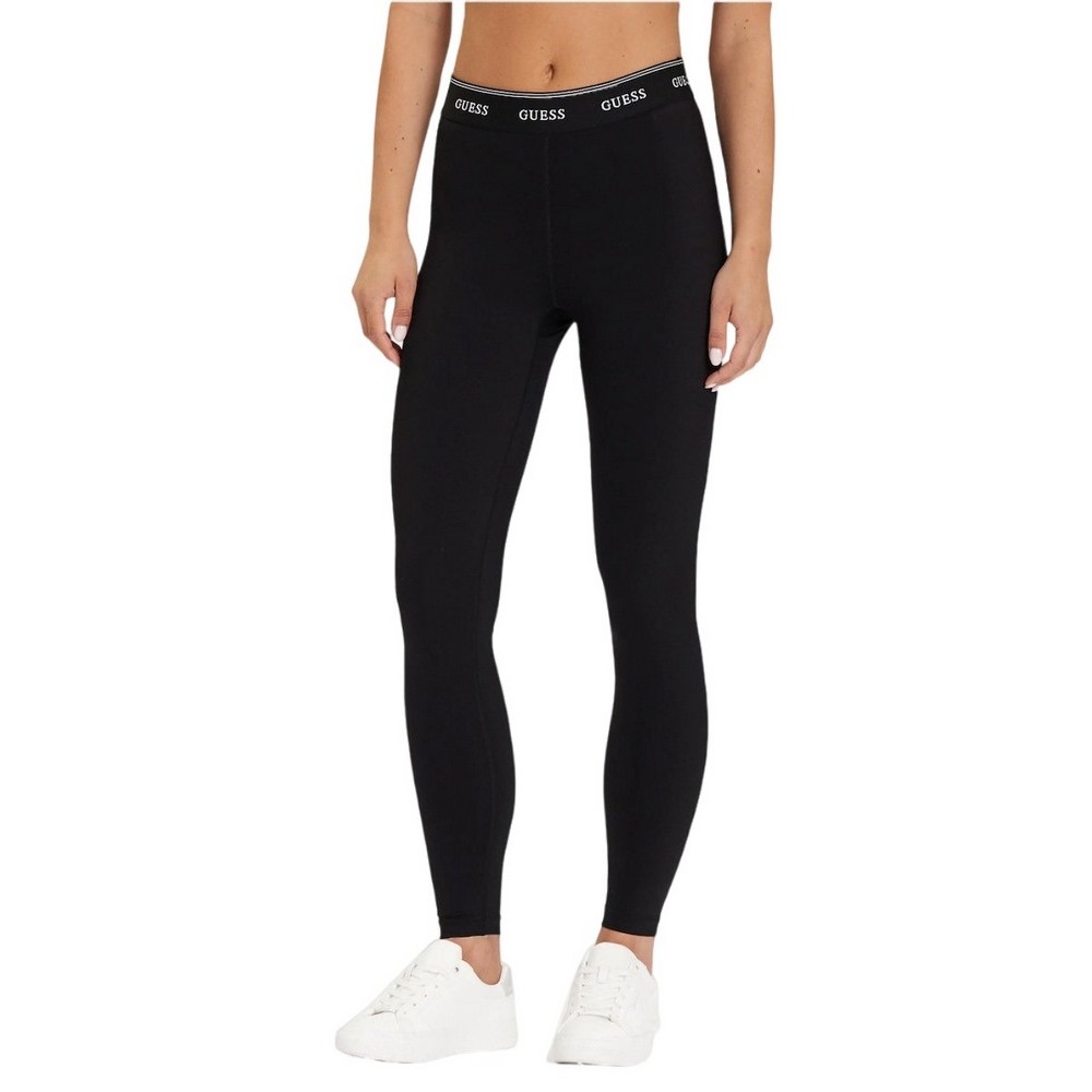 GUESS ALBA LEGGINGS ΚΟΛΑΝ ΓΥΝΑΙΚΕΙΟ BLACK