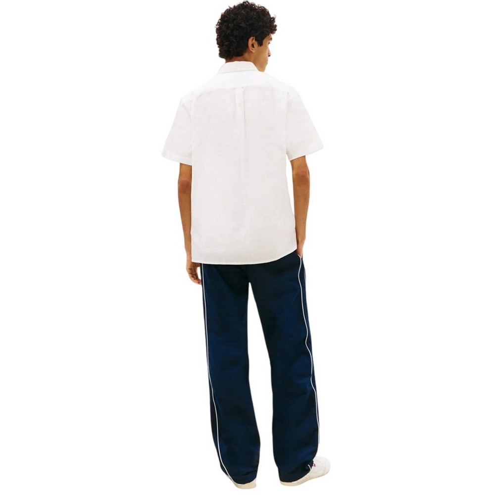 TOMMY JEANS REG SEERSUCKER SHIRT EXT ΠΟΥΚΑΜΙΣΟ ΚΟΝΤΟΜΑΝΙΚΟ ΑΝΔΡΙΚΟ OFF WHITE