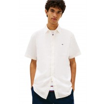 TOMMY JEANS REG SEERSUCKER SHIRT EXT ΠΟΥΚΑΜΙΣΟ ΚΟΝΤΟΜΑΝΙΚΟ ΑΝΔΡΙΚΟ OFF WHITE