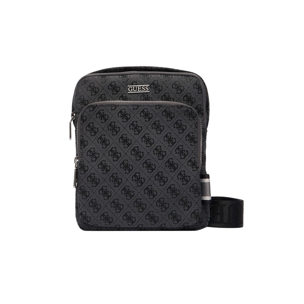 GUESS BOSTON CROSSBODY FLAT HMBOSTP6123 ΤΣΑΝΤΑ ΑΝΔΡΙΚΗ BLACK