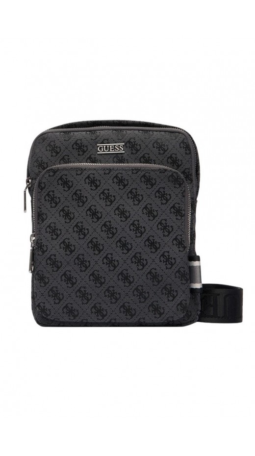 GUESS BOSTON CROSSBODY FLAT HMBOSTP6123 ΤΣΑΝΤΑ ΑΝΔΡΙΚΗ BLACK