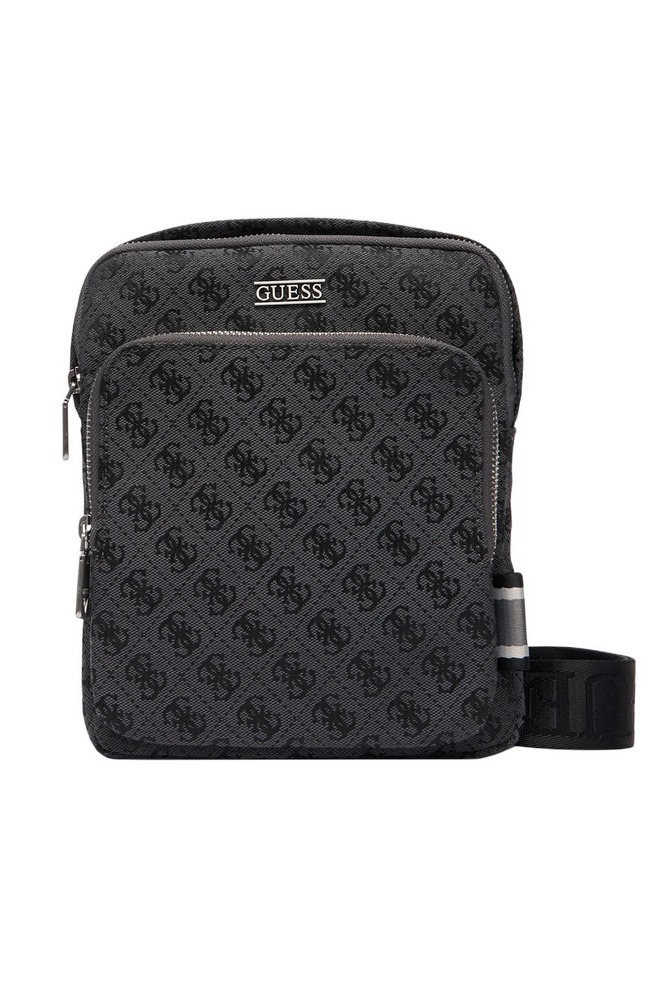 GUESS BOSTON CROSSBODY FLAT HMBOSTP6123 ΤΣΑΝΤΑ ΑΝΔΡΙΚΗ BLACK