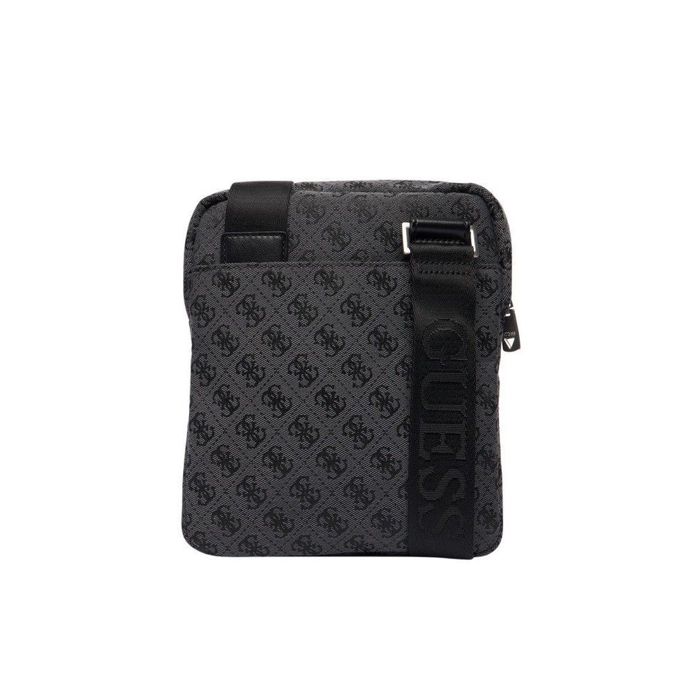 GUESS BOSTON CROSSBODY FLAT HMBOSTP6123 ΤΣΑΝΤΑ ΑΝΔΡΙΚΗ BLACK