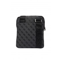 GUESS BOSTON CROSSBODY FLAT HMBOSTP6123 ΤΣΑΝΤΑ ΑΝΔΡΙΚΗ BLACK