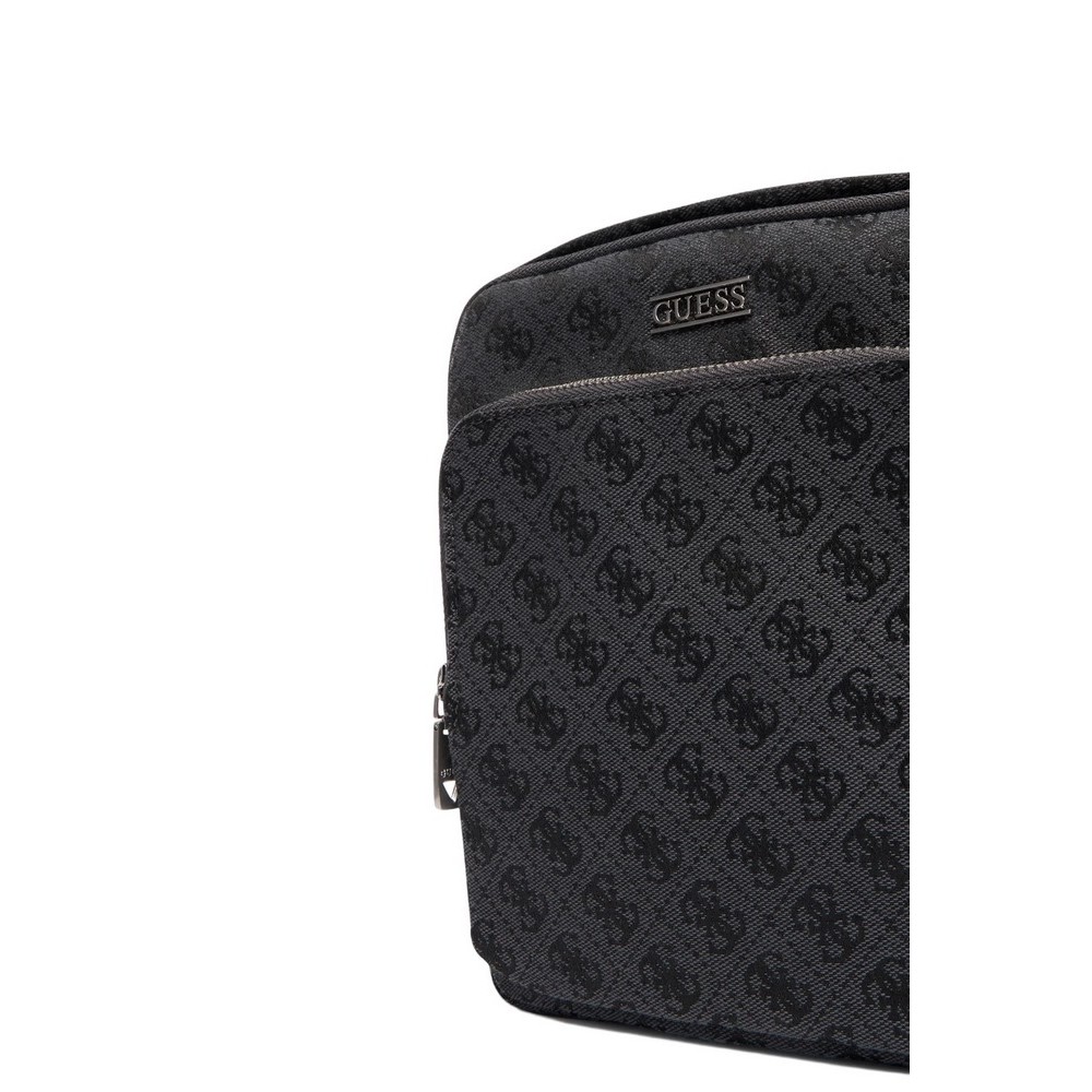 GUESS BOSTON CROSSBODY FLAT HMBOSTP6123 ΤΣΑΝΤΑ ΑΝΔΡΙΚΗ BLACK