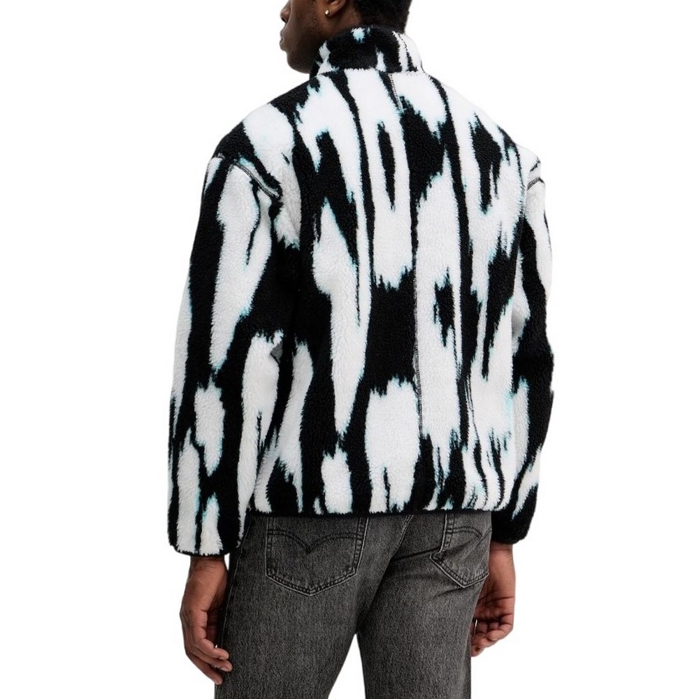 CALVIN KLEIN JEANS LS JACQUARD 3 SHERPA JACKET ΜΠΟΥΦΑΝ ΑΝΔΡΙΚΟ BLACK