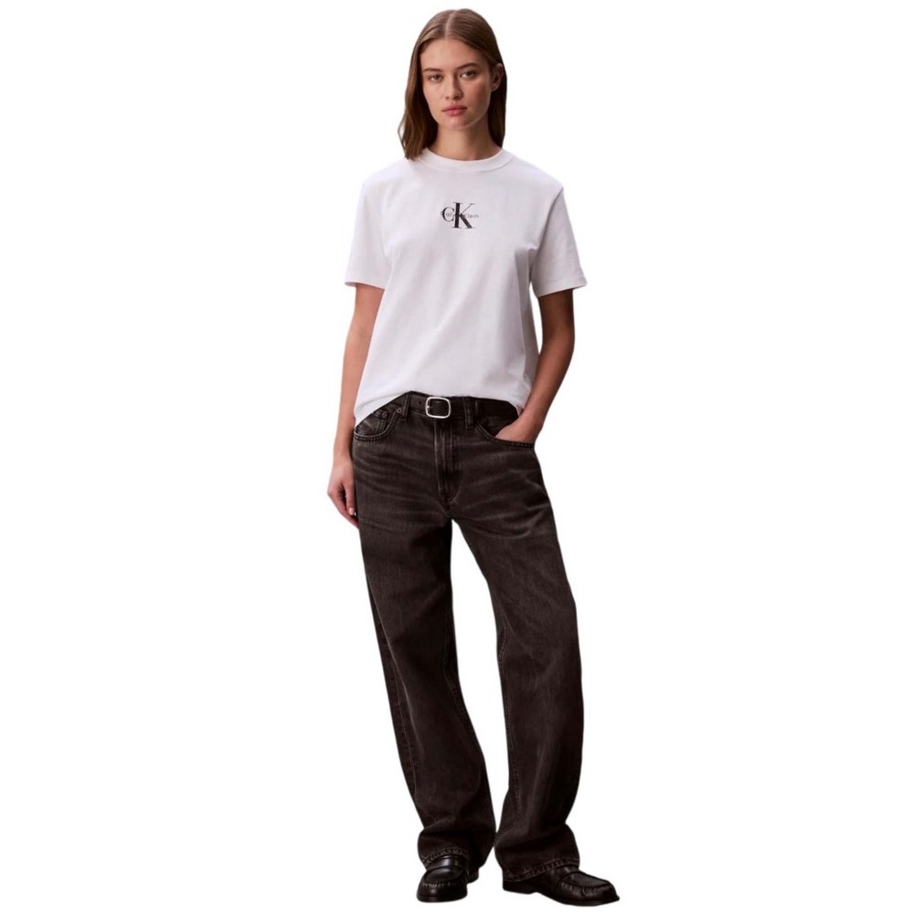 CALVIN KLEIN JEANS 20S CLASSIC LOGO T-SHIRT ΜΠΛΟΥΖΑ ΓΥΝΑΙΚΕΙΑ BRIGHT WHITE