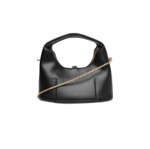 CALVIN KLEIN STONE LOCK SLOUCHY CROSSBODY B ΤΣΑΝΤΑ ΓΥΝΑΙΚΕΙΑ BLACK