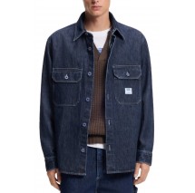 HUGO BOSS CASUAL SHIRT EBOLT ΠΟΥΚΑΜΙΣΟ ΑΝΔΡΙΚΟ DENIM DARK