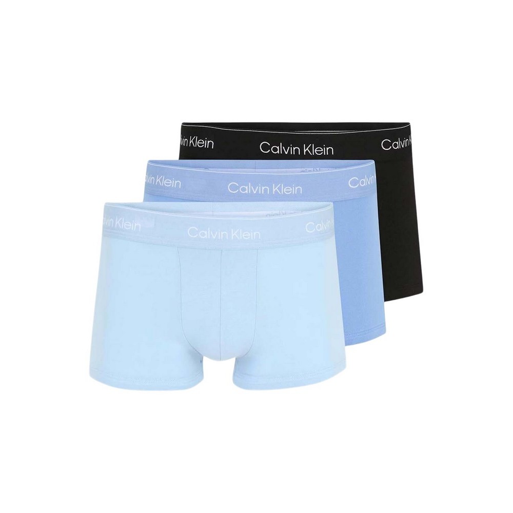 CALVIN KLEIN LOW RISE TRUNK 3PK ΕΣΩΡΟΥΧΟ ΑΝΔΡΙΚΟ BLUE/BLACK