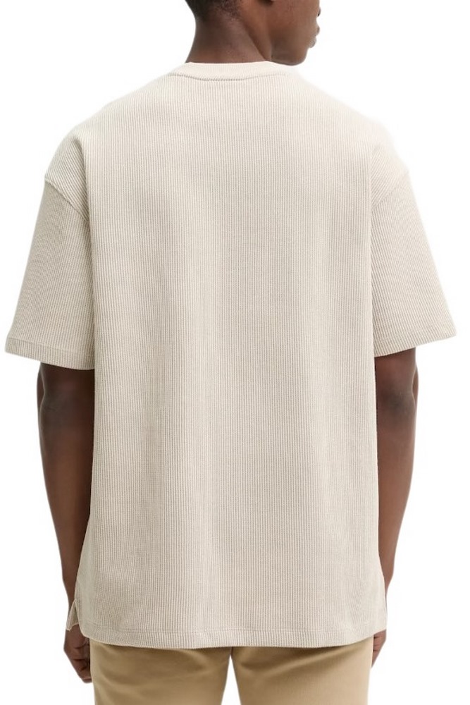 HUGO BOSS JERSEY NUWAFFLE T-SHIRT ΜΠΛΟΥΖΑ ΑΝΔΡΙΚΗ BEIGE