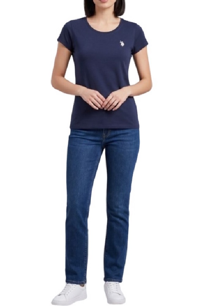 U.S.POLO LUCY 000270 CH3D SS T-SHIRT ΜΠΛΟΥΖΑ ΓΥΝΑΙΚΕΙΑ NAVY