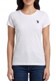 U.S.POLO ASSN LUCY 000270 CH3D SS T-SHIRT ΜΠΛΟΥΖΑ ΓΥΝΑΙΚΕΙΑ WHITE