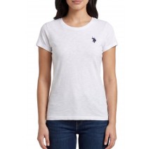 U.S.POLO ASSN LUCY 000270 CH3D SS T-SHIRT ΜΠΛΟΥΖΑ ΓΥΝΑΙΚΕΙΑ WHITE