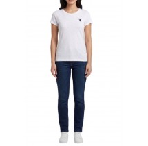 U.S.POLO ASSN LUCY 000270 CH3D SS T-SHIRT ΜΠΛΟΥΖΑ ΓΥΝΑΙΚΕΙΑ WHITE