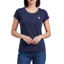 U.S.POLO LUCY 000270 CH3D SS T-SHIRT ΜΠΛΟΥΖΑ ΓΥΝΑΙΚΕΙΑ NAVY