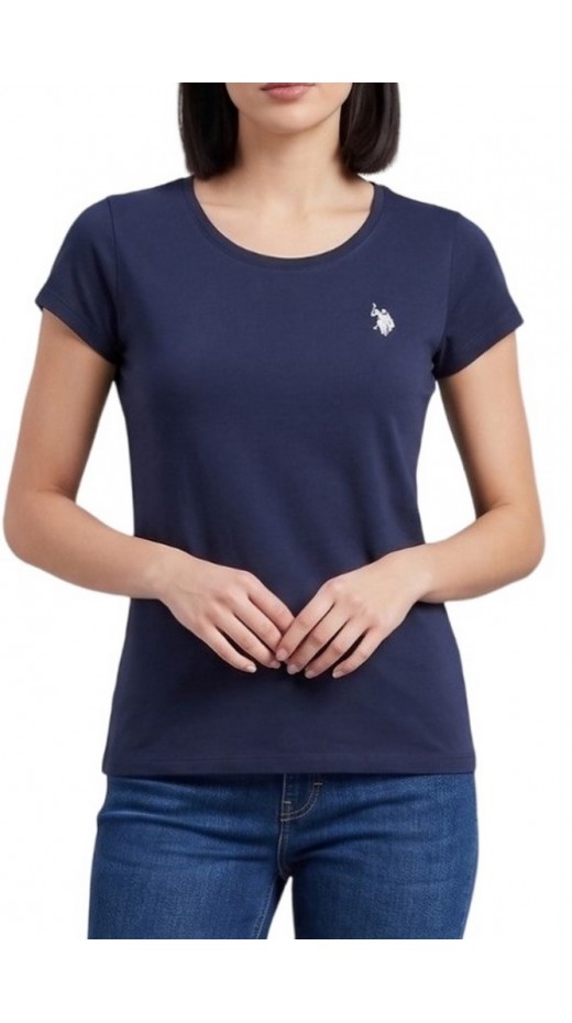 U.S.POLO LUCY 000270 CH3D SS T-SHIRT ΜΠΛΟΥΖΑ ΓΥΝΑΙΚΕΙΑ NAVY