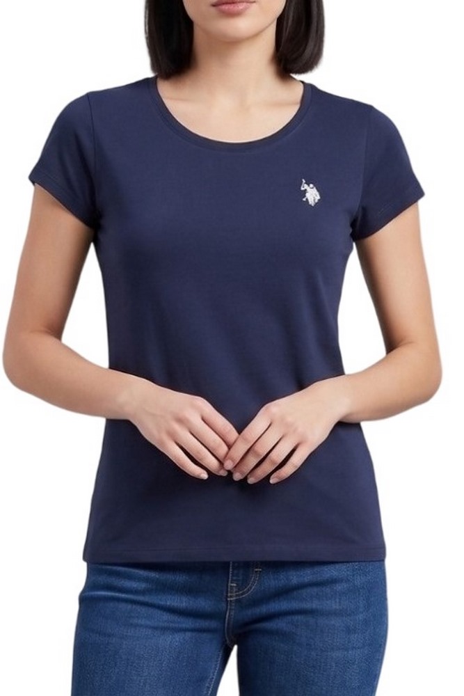 U.S.POLO LUCY 000270 CH3D SS T-SHIRT ΜΠΛΟΥΖΑ ΓΥΝΑΙΚΕΙΑ NAVY
