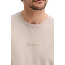 SUPERDRY D1 SDSW MICRO LOGO T-SHIRT ΜΠΛΟΥΖΑ ΑΝΔΡΙΚΗ BEIGE