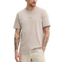 SUPERDRY D1 SDSW MICRO LOGO T-SHIRT ΜΠΛΟΥΖΑ ΑΝΔΡΙΚΗ BEIGE
