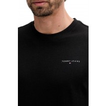 TOMMY JEANS SLIM LINEAR CHEST TEET-SHIRT ΜΠΛΟΥΖΑ ΑΝΔΡΙΚΗ BLACK