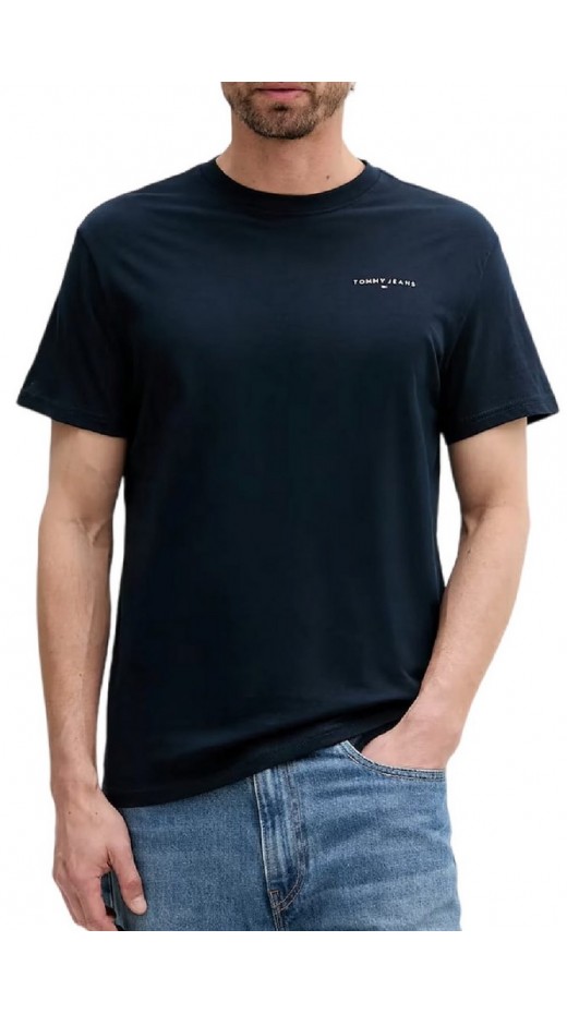 TOMMY JEANS SLIM LINEAR CHEST TEET-SHIRT ΜΠΛΟΥΖΑ ΑΝΔΡΙΚΗ NAVY