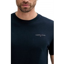 TOMMY JEANS SLIM LINEAR CHEST TEET-SHIRT ΜΠΛΟΥΖΑ ΑΝΔΡΙΚΗ NAVY