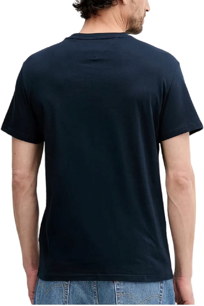 TOMMY JEANS SLIM LINEAR CHEST TEET-SHIRT ΜΠΛΟΥΖΑ ΑΝΔΡΙΚΗ NAVY