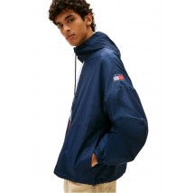 TOMMY JEANS CHICAGO FLAG WINDBREAKER EXT ΜΠΟΥΦΑΝ ΑΝΔΡΙΚΟ NAVY