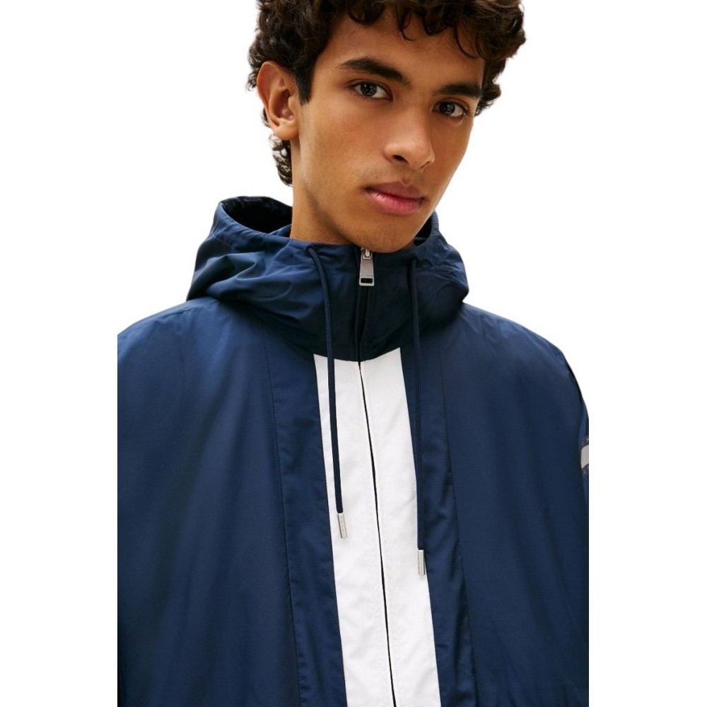 TOMMY JEANS CHICAGO FLAG WINDBREAKER EXT ΜΠΟΥΦΑΝ ΑΝΔΡΙΚΟ NAVY