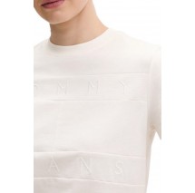 TOMMY JEANS  REG SH TONAL FLAG TEE T-SHIRT ΜΠΛΟΥΖΑ ΓΥΝΑΙΚΕΙΑ OFF WHITE