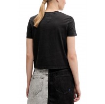 TOMMY JEANS  REG SH TONAL FLAG TEE T-SHIRT ΜΠΛΟΥΖΑ ΓΥΝΑΙΚΕΙΑ BLACK