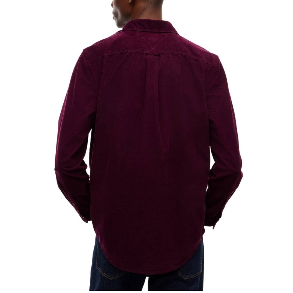 TOMMY JEANS REG BABY CORDUROY SHIRT EXT ΠΟΥΚΑΜΙΣΟ ΑΝΔΡΙΚΟ BERRY