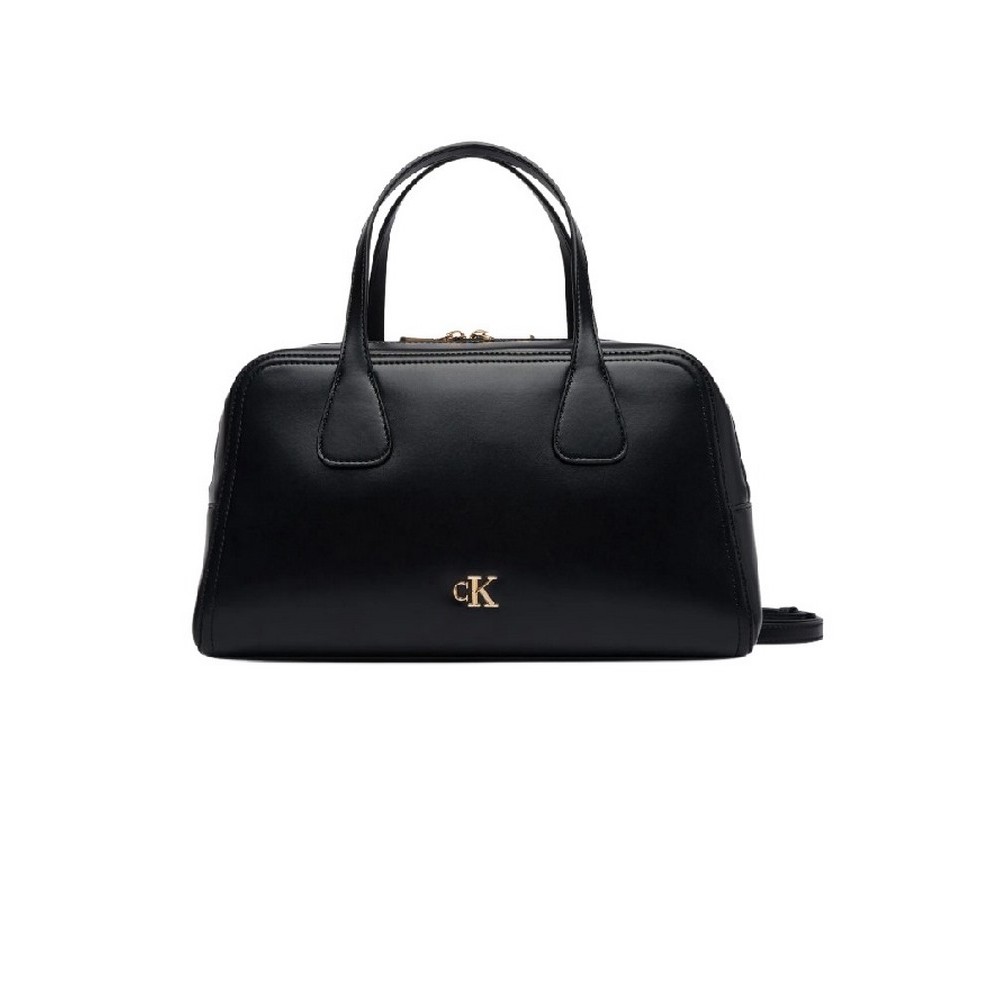 CALVIN KLEIN MEDIUM BOWLING BAG ΤΣΑΝΤΑ ΓΥΝΑΙΚΕΙΑ BLACK