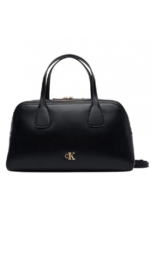 CALVIN KLEIN MEDIUM BOWLING BAG ΤΣΑΝΤΑ ΓΥΝΑΙΚΕΙΑ BLACK
