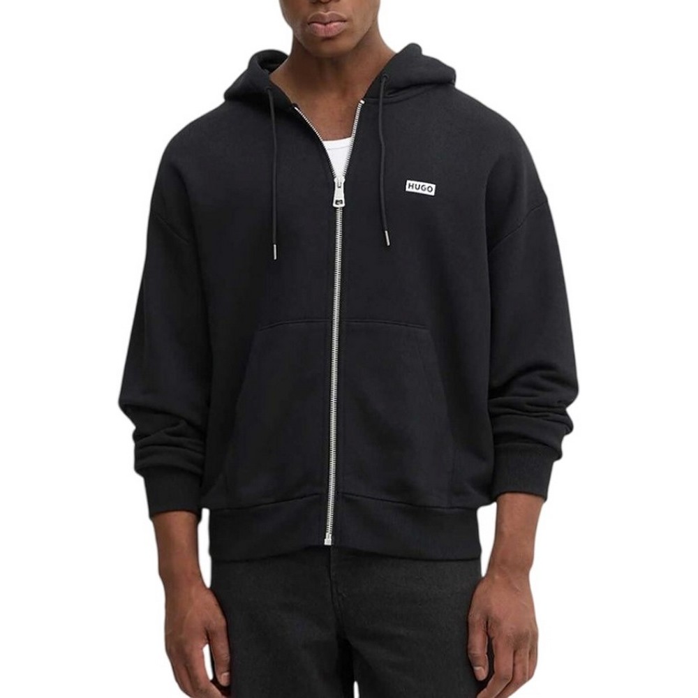 HUGO BOSS JERSEY SWEATSHIRT NARDIMEZ ΖΑΚΕΤΑ ΦΟΥΤΕΡ ΑΝΔΡΙΚΗ BLACK