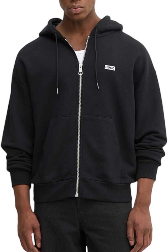 HUGO BOSS JERSEY SWEATSHIRT NARDIMEZ ΖΑΚΕΤΑ ΦΟΥΤΕΡ ΑΝΔΡΙΚΗ BLACK