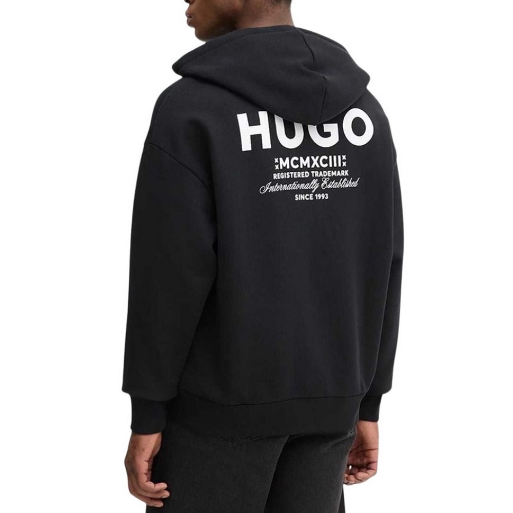 HUGO BOSS JERSEY SWEATSHIRT NARDIMEZ ΖΑΚΕΤΑ ΦΟΥΤΕΡ ΑΝΔΡΙΚΗ BLACK