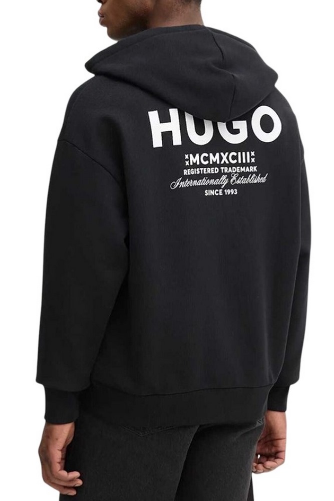 HUGO BOSS JERSEY SWEATSHIRT NARDIMEZ ΖΑΚΕΤΑ ΦΟΥΤΕΡ ΑΝΔΡΙΚΗ BLACK