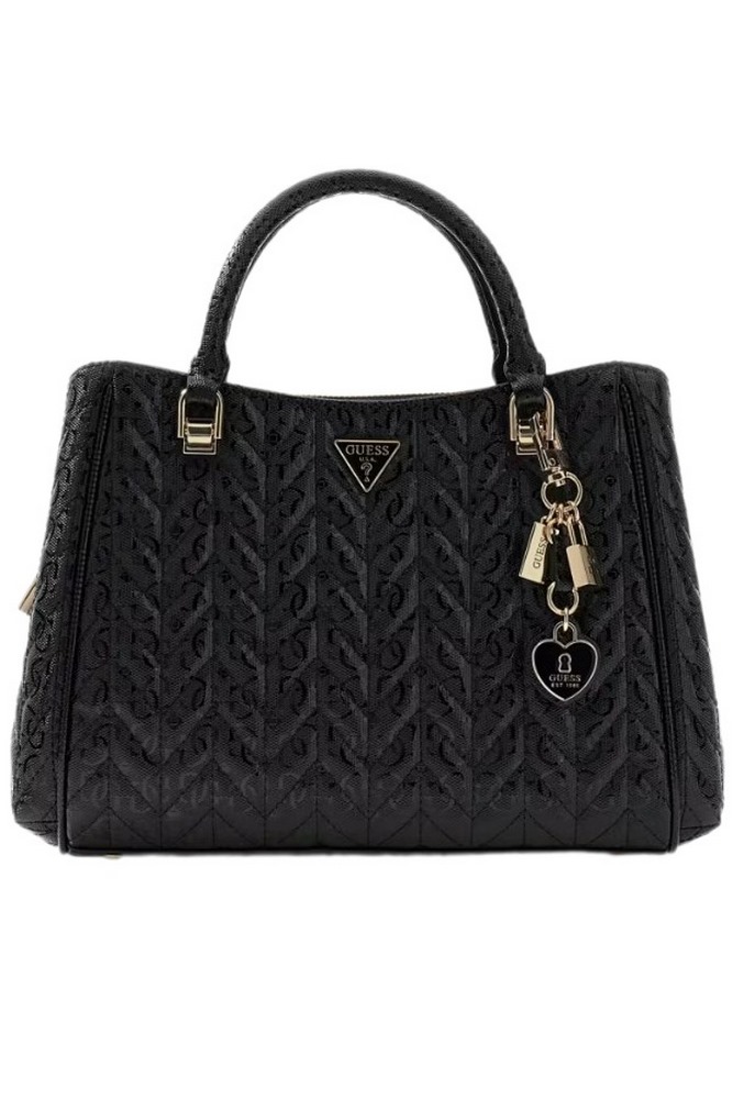 GUESS STACEY GIRLFRIEND SATCHEL ΤΣΑΝΤΑ ΓΥΝΑΙΚΕΙΑ BLACK