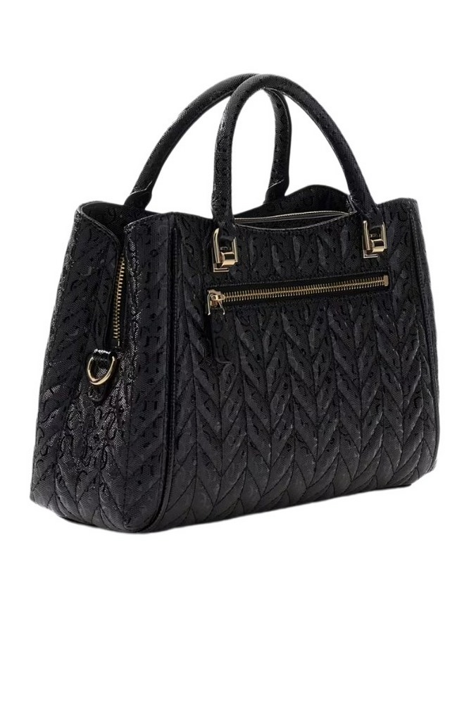GUESS STACEY GIRLFRIEND SATCHEL ΤΣΑΝΤΑ ΓΥΝΑΙΚΕΙΑ BLACK