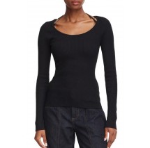 GUESS MEGHAN SWTR ΜΠΛΟΥΖΑ ΜΑΚΡΥΜΑΝΙΚΗ ΓΥΝΑΙΚΕΙΑ BLACK