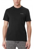 CALVIN KLEIN MICRO LOGO CREWNECK T-SHIRT ΜΠΛΟΥΖΑ ΑΝΔΡΙΚΗ BLACK