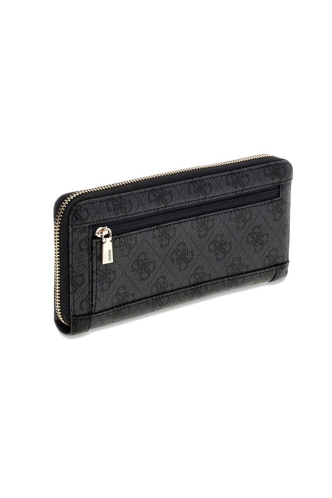 GUESS LINDSEY SLG LARGE ZIP AROUND ΠΟΡΤΟΦΟΛΙ ΓΥΝΑΙΚΕΙΟ DARK GREY