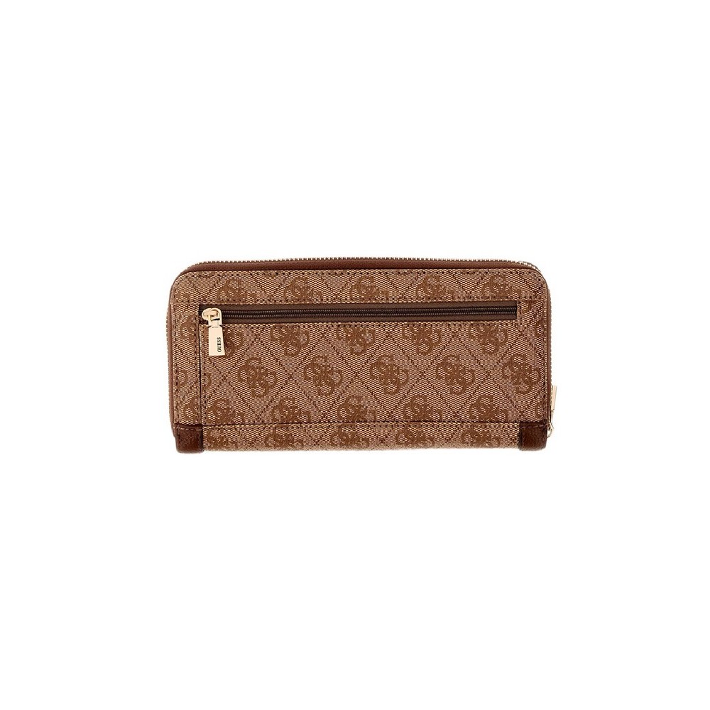 GUESS LINDSEY SLG LARGE ZIP AROUND ΠΟΡΤΟΦΟΛΙ ΓΥΝΑΙΚΕΙΟ LATTE