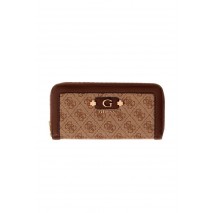 GUESS LINDSEY SLG LARGE ZIP AROUND ΠΟΡΤΟΦΟΛΙ ΓΥΝΑΙΚΕΙΟ LATTE